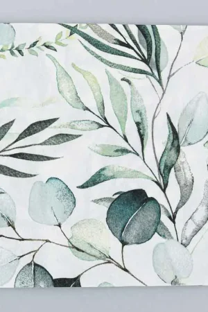 Lot de 20 serviettes 'Eucalyptus' Soldes
